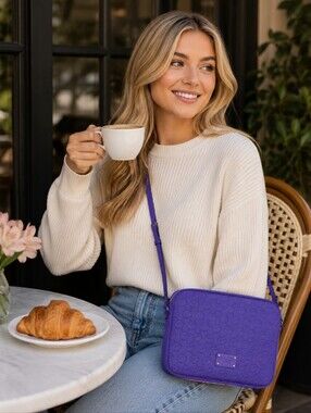 MICHAEL KORS PURPLE CROSSBODY BAG